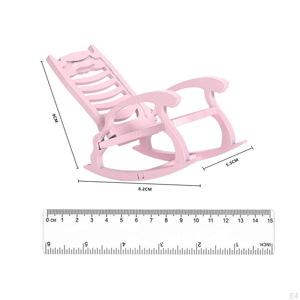 1/1 Dollhouse Miniature Rocking Model for Children Dolls Access Outdoor Room