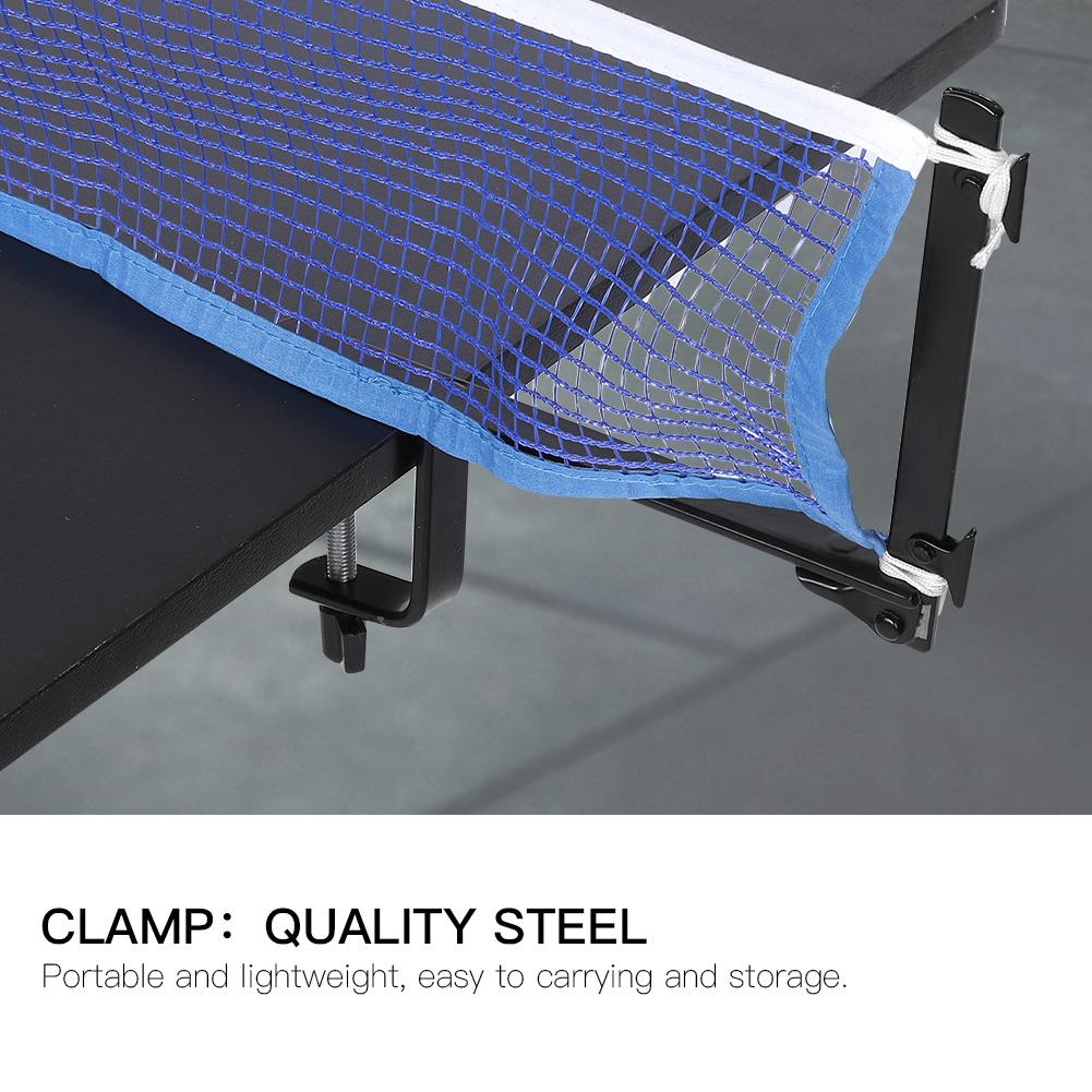 Portable Table Tennis Net with Metal Clamp Posts Ping Pong Set Accessory