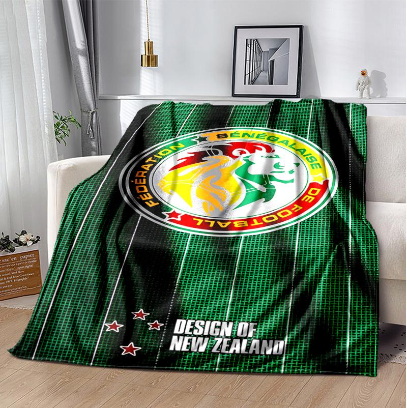 Senegal Flannel Blanket Soft Warm All-Season Throw, Design for Camping, Car Travel, Hiking Sofa, Bed, Office Perfect Gift for Parties