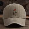 Fashionable Line Dog Love Printed Baseball Hat Versatile Outdoor Leisure Fishing Hat Sunshade Duck Tongue Hat Travel