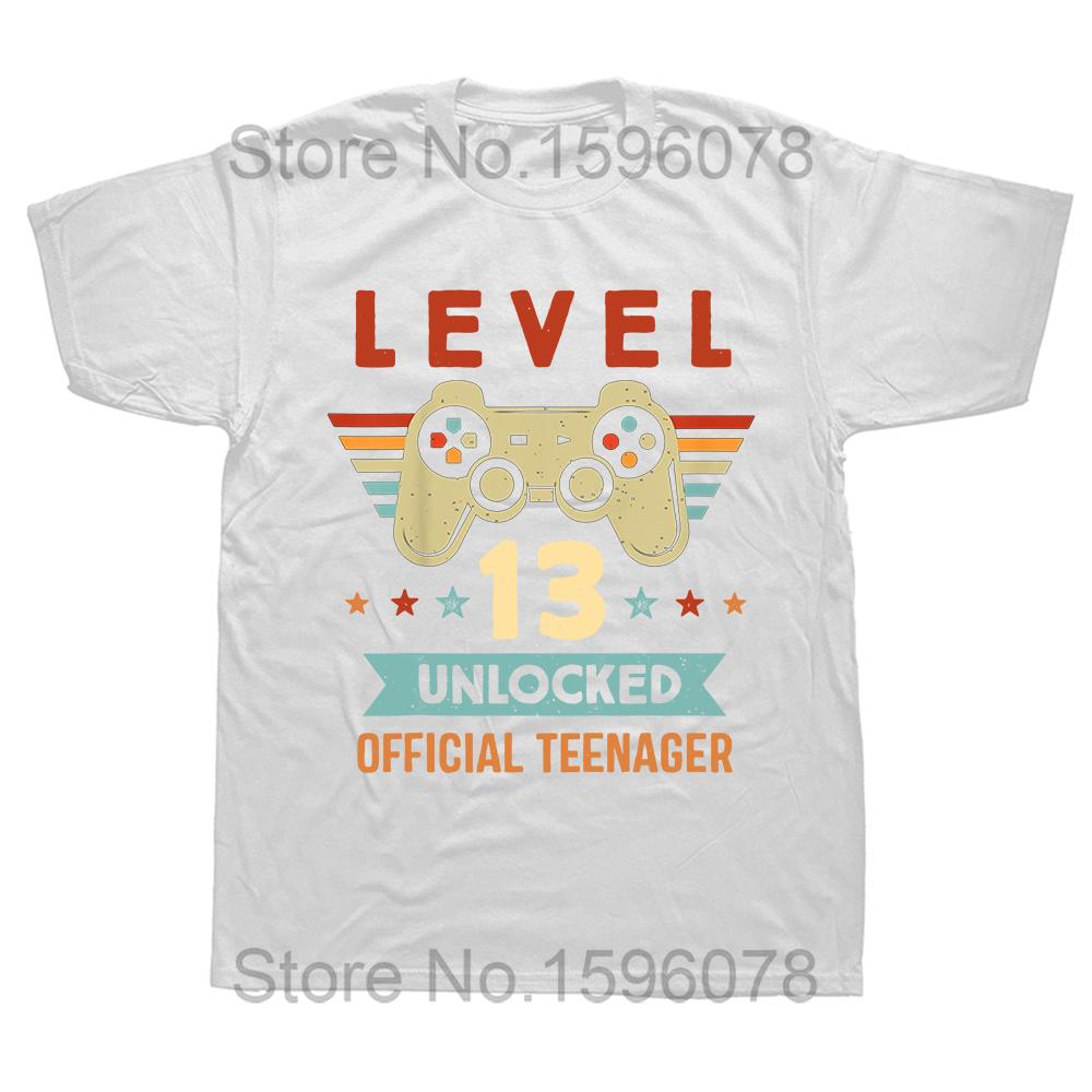 Официальный Подросток Подарок на 13-й День Рождения 13-летние Мальчики Девочки Футболки Графический Хлопок Уличная Одежда Футболка с Коротким Рукавом Летний Стиль
