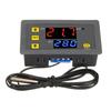 W3230 Цифровой контроллер температуры Светодиодный дисплей 12 В/24 В/AC110-220 В Микрокомпьютер Термостат Регулятор нагрева/охлаждения Терморегулятор с датчиком