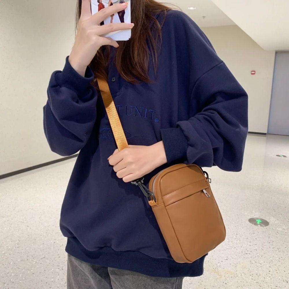 Корейский стиль мужские сумки-мессенджеры квадратная простая сумка для телефона повседневная ПУ сумка через плечо дорожная