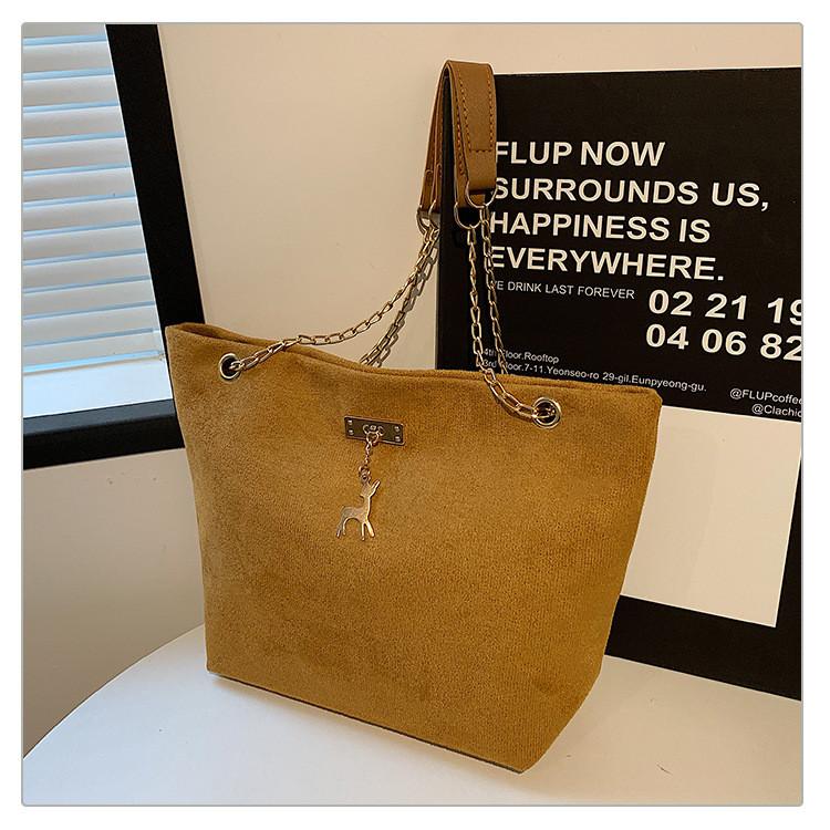 Бархатная Мягкая Модная Цепочка На Плечо Сумка Для Женщин Универсальная Летняя Сумка-Тоут