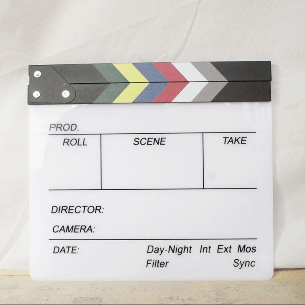Акриловый фотореквизит Regisseur Board Фотография Украшения Видео Фильм Доска для видеоблога