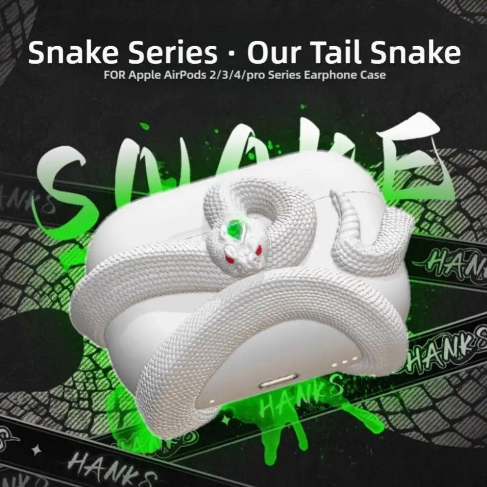 Заводная змея смола защитный чехол для наушников 3D защитная оболочка для AirPods Pro/Pro 1 2 3 4