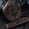 Винтажный Свадебный Набор Украшений во Французском Стиле Ожерелье Серьги Браслет Свадьба Формальное Мероприятие