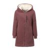 Women's Lamb Wool Winter Coat: Stylish, Warm Hooded Jacket for Middle-aged & Elderly