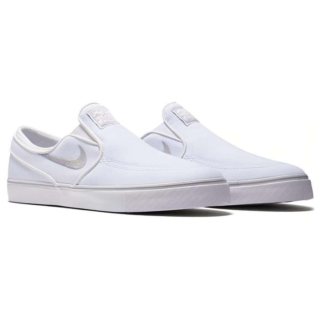 Nike SB Zoom Stefan Janoski Удобные Повседневные Прочные Дышащие Низкие Кеды для Скейтбординга Мужские кроссовки Белые 831749-100