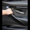2x Carbon Fiber Car Inner Door Handle Sleeve Cover Trim For BMW 3 Series F30 F34