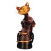 Cat Wine Holder Rack Metal Decorative Cat Shaped Wine Holder Stand Wine Bottle Holder Sculpture for