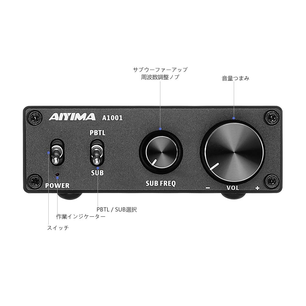TPA3116D2 100 Вт усилитель сабвуфера класса D HiFi моно цифровой высокомощный аудиоусилитель AMP домашний кинотеатр DC12-24V (TPA3116D2, черный)