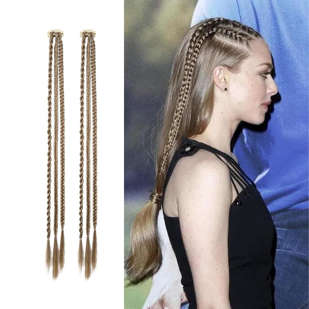 Женский парик с горячей косой из трех прядей