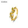 Классическое кольцо Lindon из медного сплава с цирконием, женские ювелирные изделия, свадебный подарок для вечеринки
