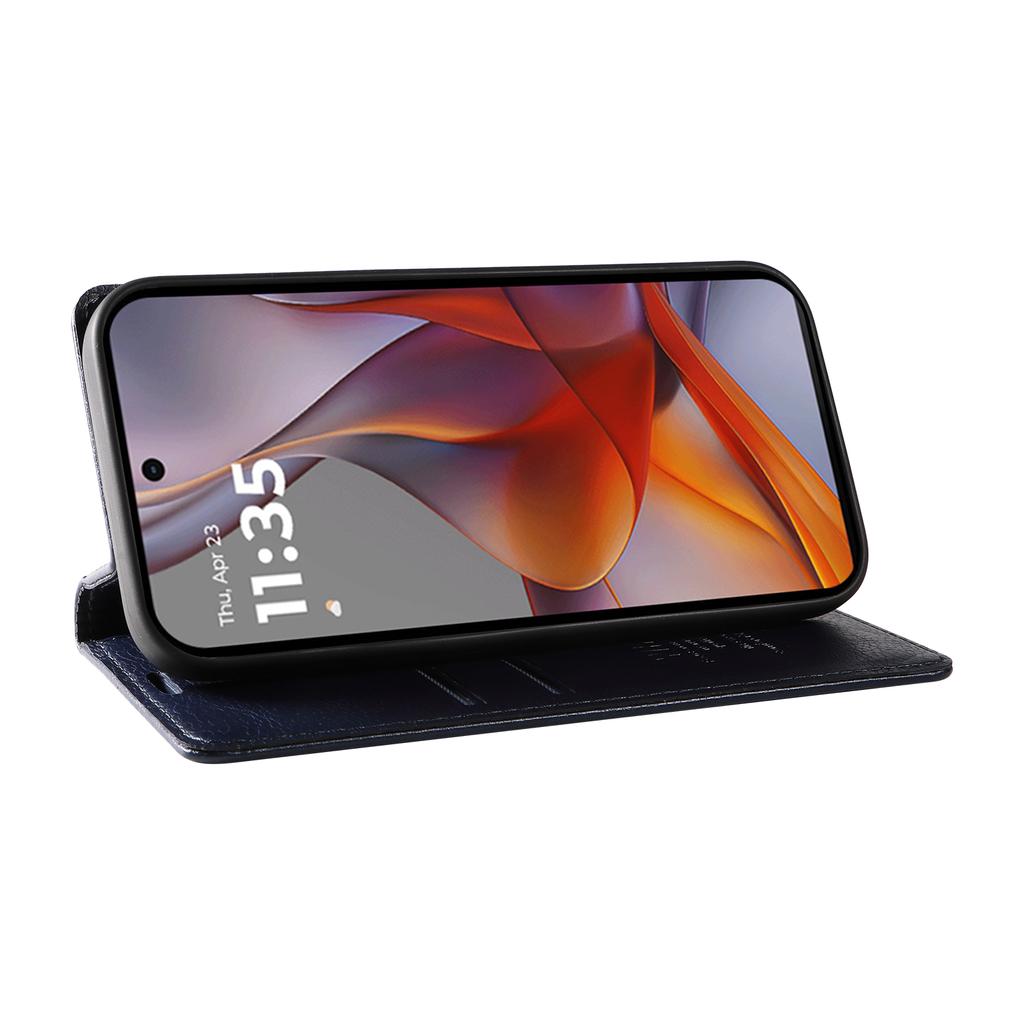 YIKATU YK-006 для Motorola Moto G75 5G чехол с магнитной застежкой кожаный чехол для телефона текстура личи