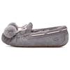 Dakota Fashion Bow Pom Flat Shoes Women Shoes Gray 1124030-SHA