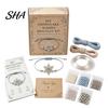 Jewelry Making Supplies DIY Christmas Beaded Bracelet Kit, Holiday Handmade Craft Supplies, Xmas Bead Crafting Kit for Adults, Kids, Family