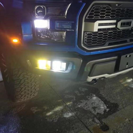 Ford Raptor F150 (2017-2020) LED Fog & Daytime Running Lights for Front Bumper.