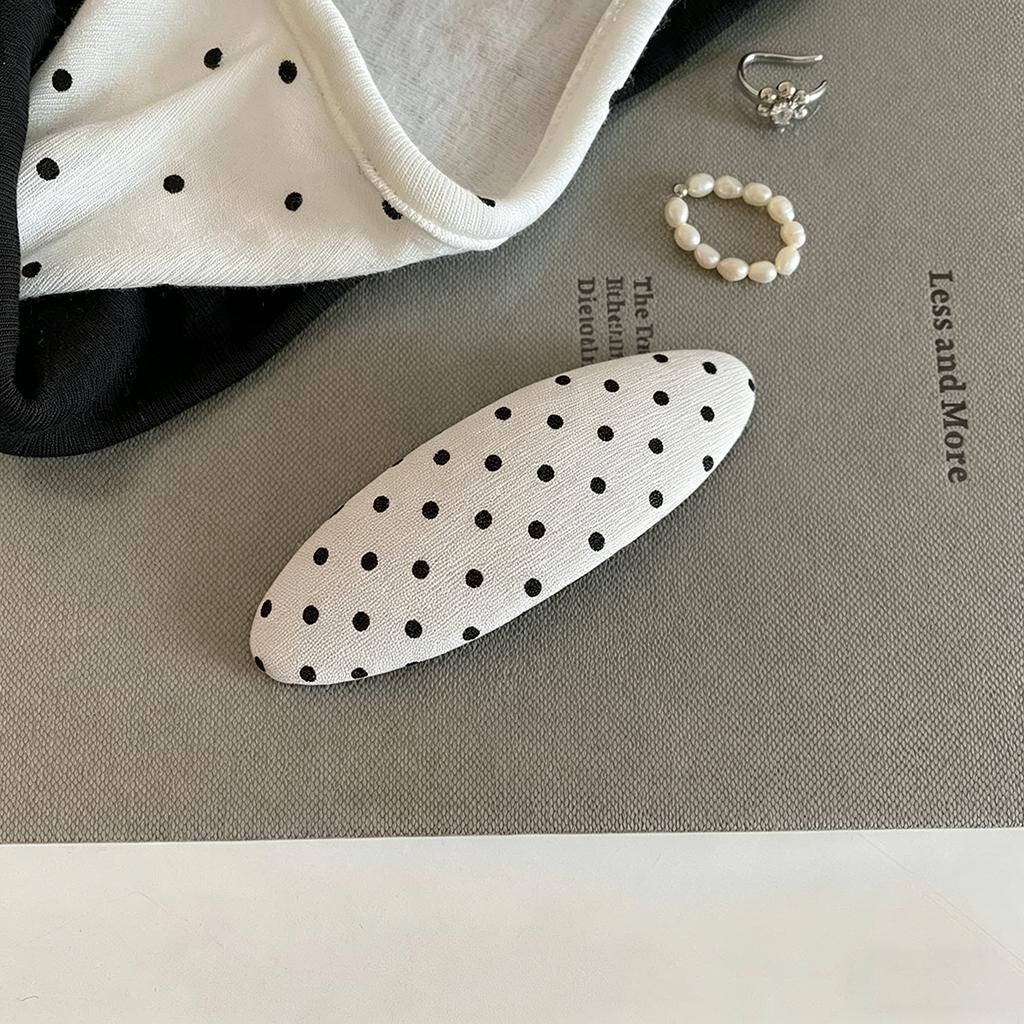 Школьные Девочки в Горошек Милый Зажим для Волос Новая Ткань Аксессуары для Волос на Челку BB Боковые Зажимы для Волос Прекрасная Заколка Головной Убор для Женщин