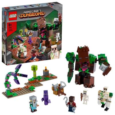 LEGO Minecraft Jungle Monster 21176 Игрушечный блок Подарочная видеоигра для мальчиков и девочек 8 лет и старше