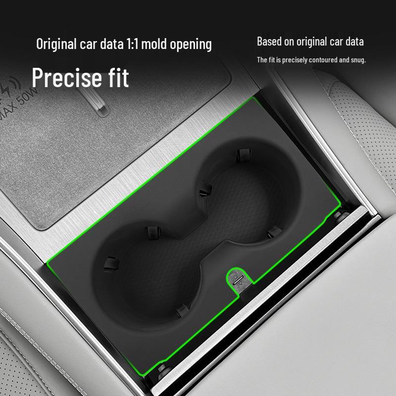 Denza N9 Central Control Silicone Cup Holder Mat - Waterproof, Anti-Slip, Protective Interior Accessory