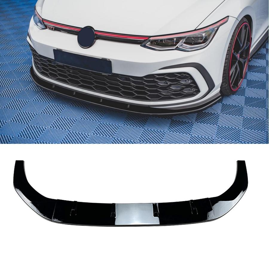 For Volkswagen Golf 8 MK8 GTD GTE R-Line GTI Clubsport 2020-2024 Maxton Style Front Bumper Lip Spoiler Splitter Guard