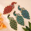 Hollow Diamond Peacock Alloy Brooch Suit Dress Pin Direct Clothing Accessories