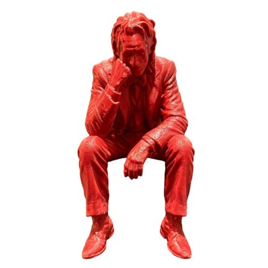 3D-печатная фигурка Мыслителя, Маленький расстроенный Клоун-сиделка на полку для гостиной, книжной полки, рабочего стола