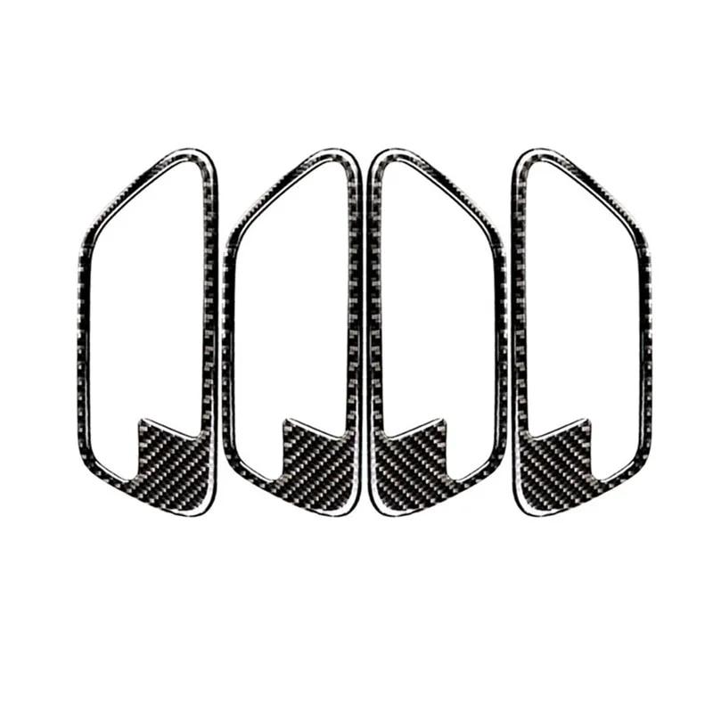 4 шт./компл., наклейки на дверные ручки автомобиля из углеродного волокна, украшения для BMW 3 серии F30 3GT F34 2013-18, аксессуары для тюнинга салона автомобиля