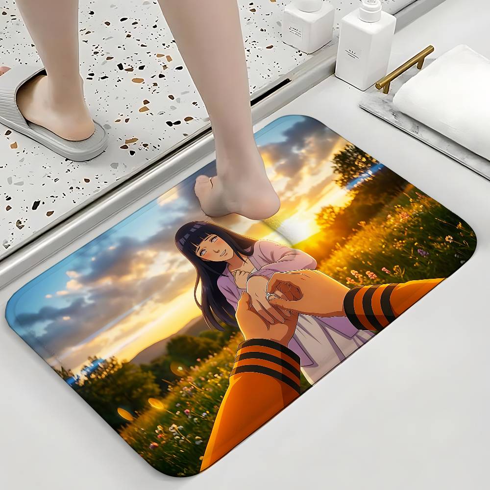 Cool N-Naruto Carpet Bathroom Anti-slip Mat Door Mat Home Decoration Mat Entrance Door Mat Scratch-resistant Door Mat