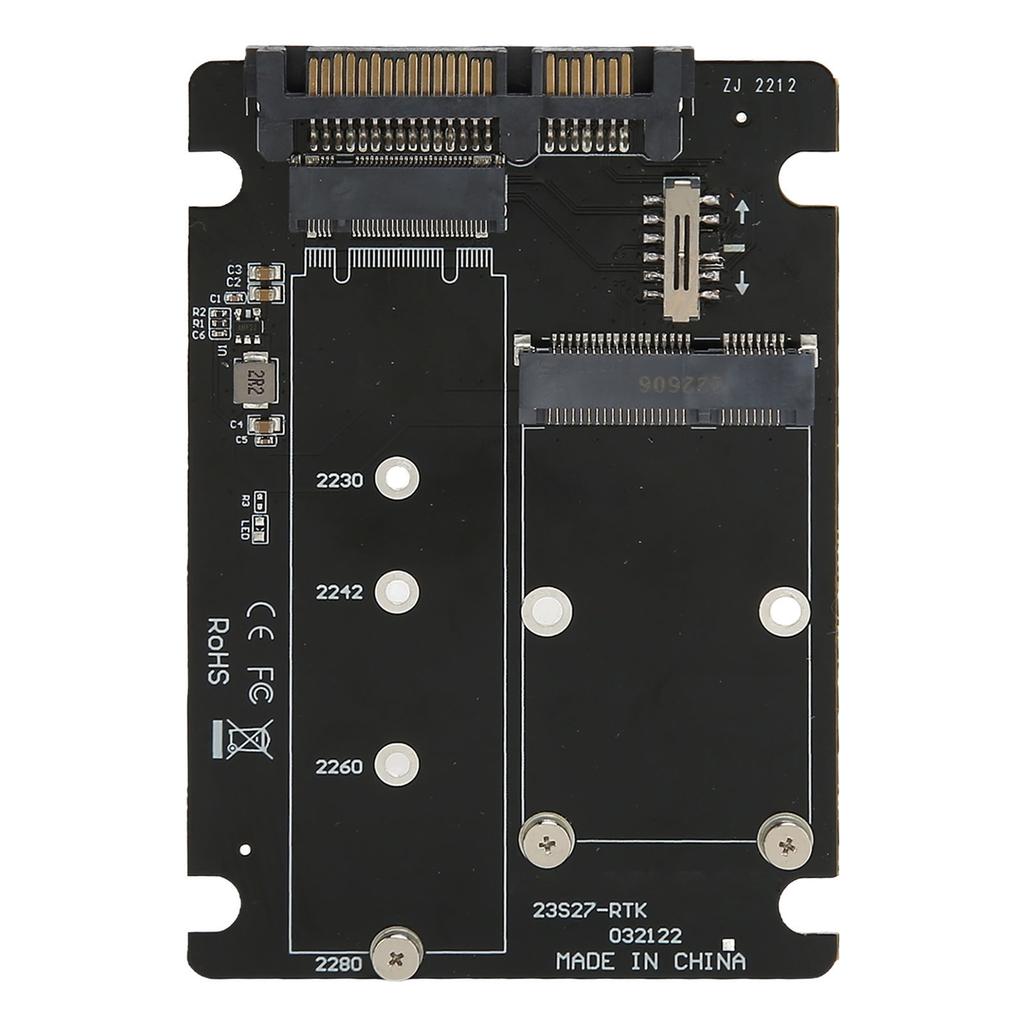 Карта-адаптер SSD Двойной отсек MSATA M.2 NGFF к SATA 3.0 Адаптер-конвертер Карта-райзер