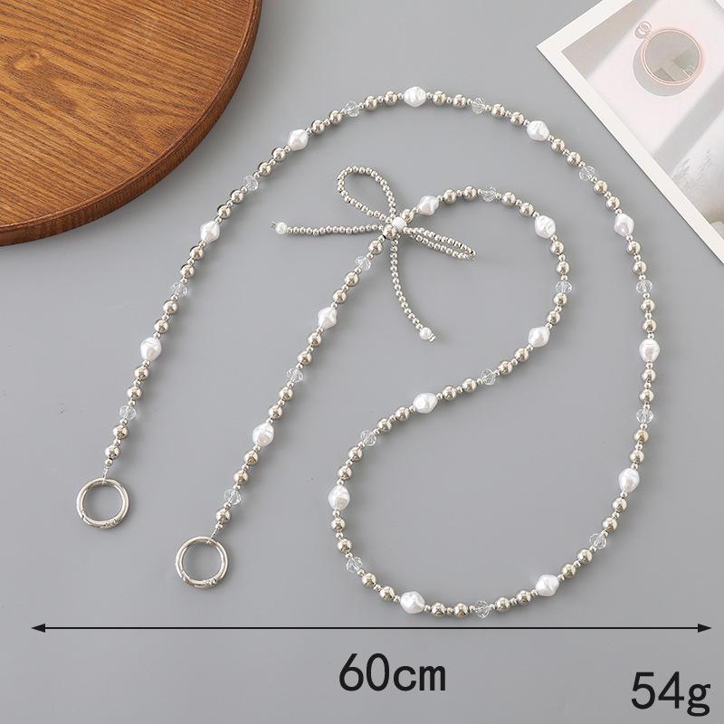 Pearl Mobile Phone Chain Necklace - Crossbody Lanyard for Women