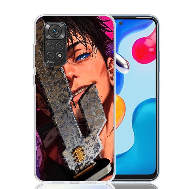 Kaisen J-Jujutsu Fushiguro Toji Phone Case For Xiaomi Redmi Note 10 9 9S 8 8T 7 5 Mi 12T 11T 10T 9T 15 Pro 14 Ultra 12 11 Lite 1