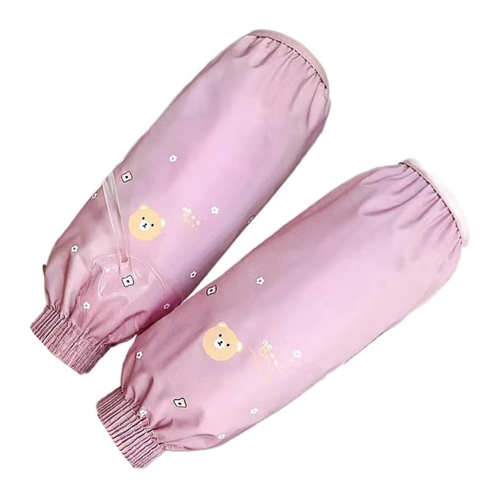 1Pair 33x17cm Cleaning Oversleeves Cute Arm Sleeve Oilproof Oversleeves  Cuff Protection