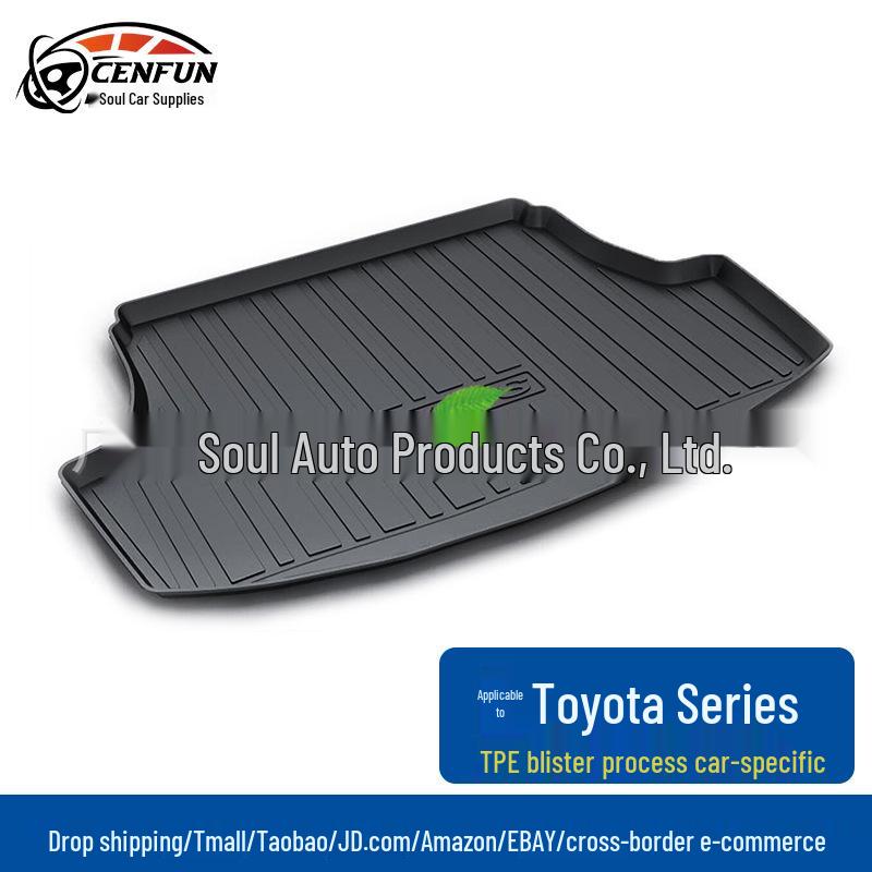 Водонепроницаемый коврик в багажник из термоэластопласта (TPE) для Toyota Vios/Avalon/Yaris-L