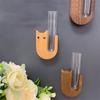 Cat Whisker Vase Pet Whisker Vase Fridge Magnet Wooden And Glass Pet Hair Beard Collector Pets Souvenir Gift Home Decor