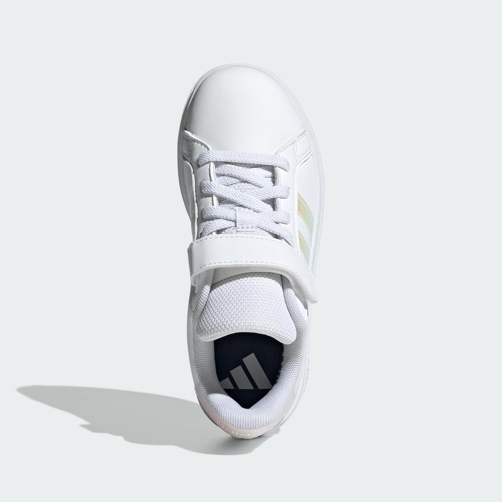 Adidas Grand Court Sneakers for Boys and Sizes Footwear White Cm 2.0 Kids, Girls, 17-21.5cm, NIZ07, White/Iridescent/Footwear (IE3851), 20.0