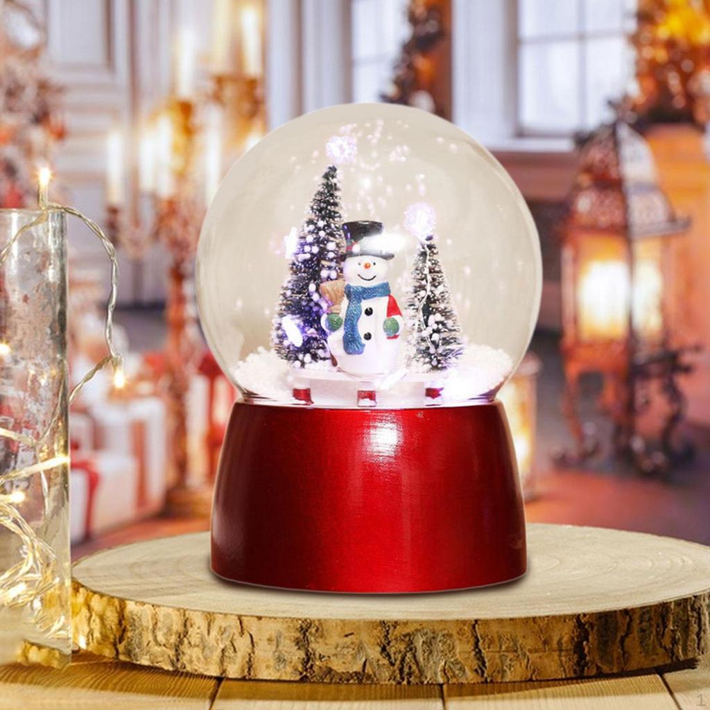 Snow Globe Lighted Christmas Decoration Festive Display Xmas Present