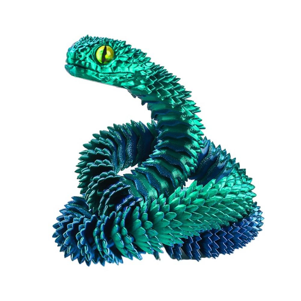 30/45/60 см 3D-печатная игрушка-змея, разноцветная, модель-симуляция животного, Хэллоуин