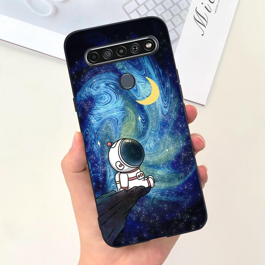 Чехол для LG K61 LMQ630EAW LM-Q630 Модный Цветочный Мягкий Чехол-Бампер Для LG K61 2020 K 61 Силиконовая Задняя Крышка Для LGK61 Funda