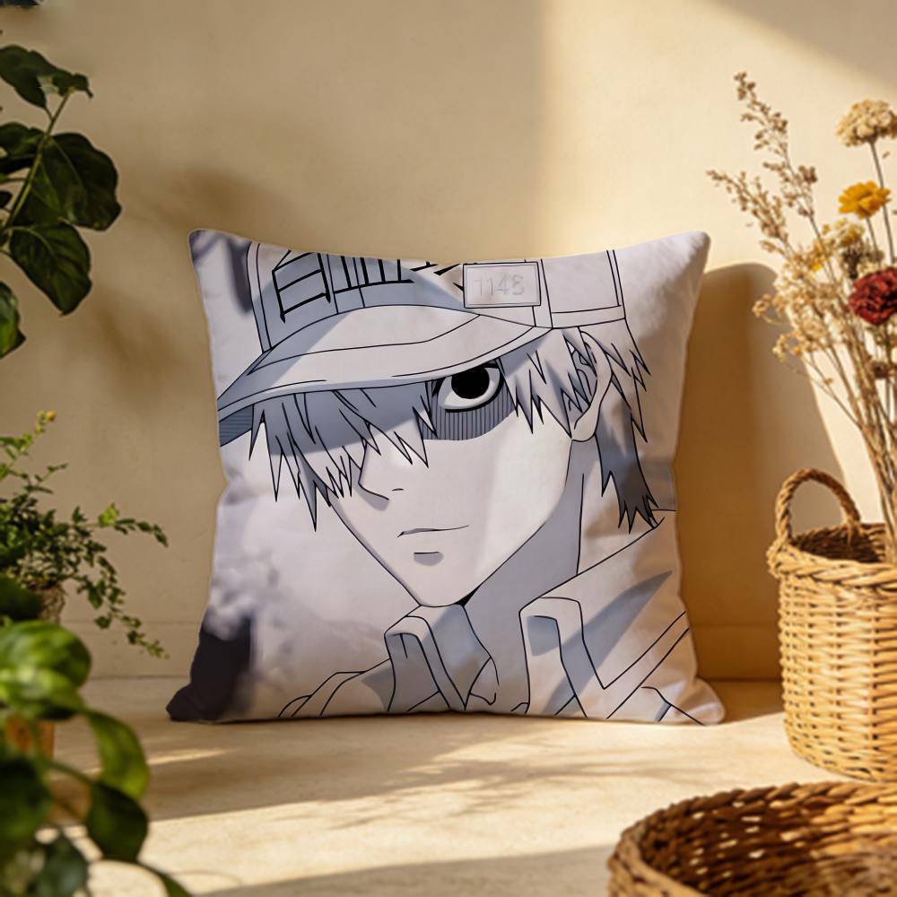 Hot CCells at Workful Cushion Cover Versatile DoubleSided Pillow Case Fit for Sofa Bed Car  Daily Decor