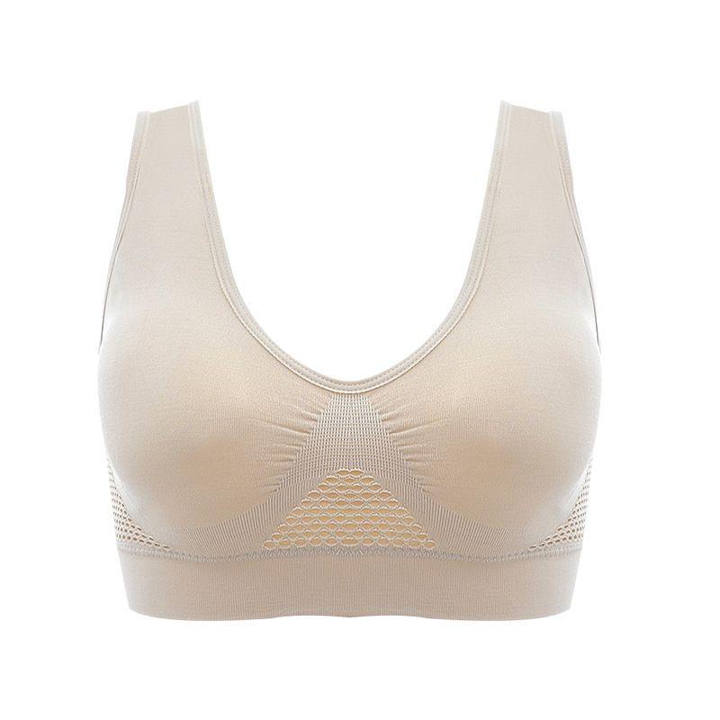 Breathable Hollow Out Padded Sports Bra For Women In Plus Size For Yoga And Gym