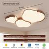 Pre-Owned Wabi-Sabi Cloud Cream Ceiling Light, Retro Walnut Finish for Living Room or Bedroom