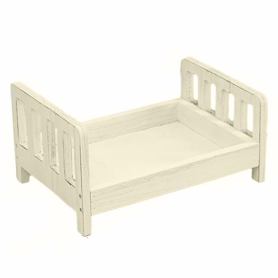 Детская кроватка для фотосъемки, съемный ретро-дизайн, деревянная гладкая поверхность, реквизит для кроватки для новорожденных для фото