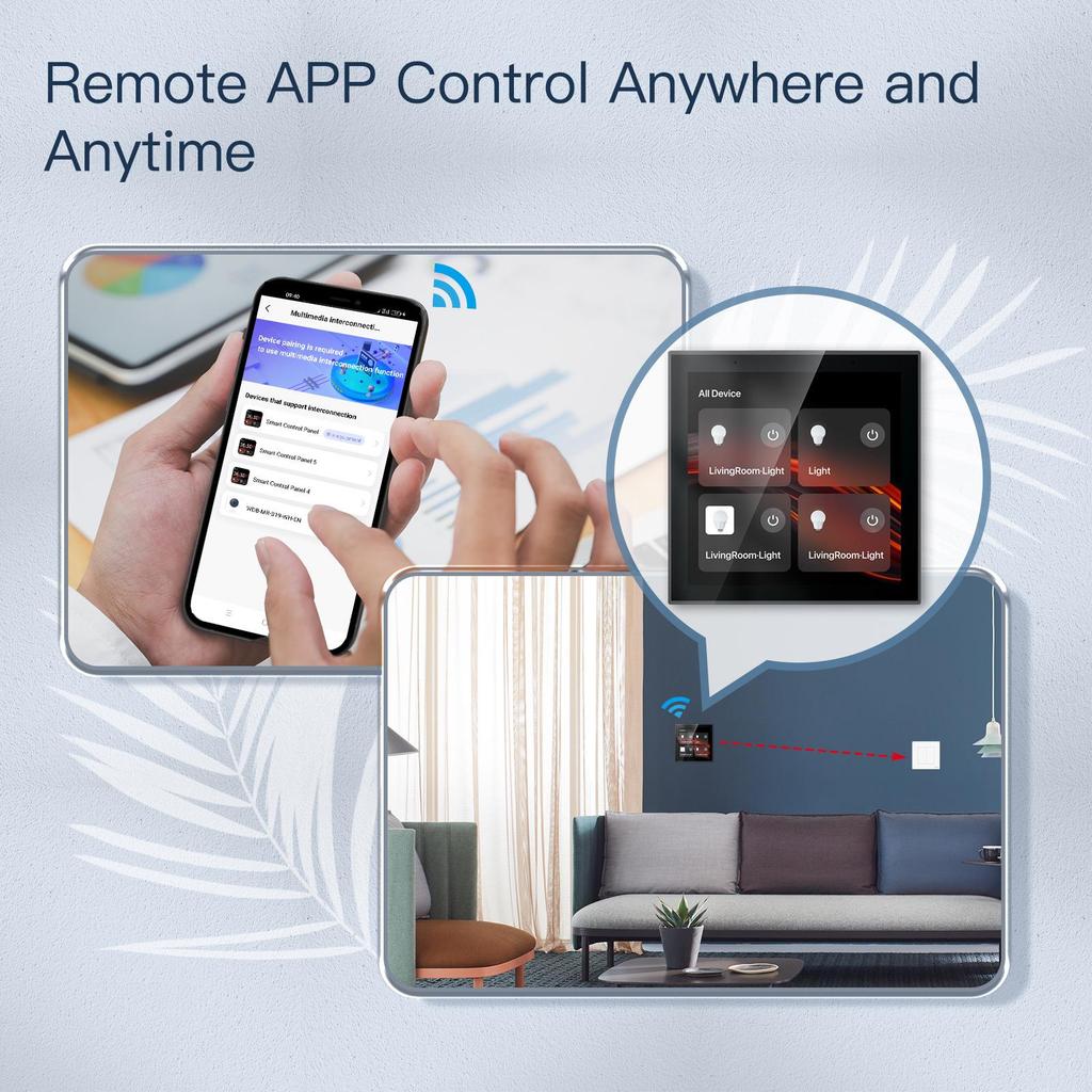 Tuya Zigbee Gateway: Multifunctional Control Panel with Alexa and Group Dimming Support
