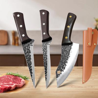5-дюймовый кованый нож для обвалки мяса, нож для суши, нарезка, разделка, обвалка, кухонные ножи из высокоуглеродистой нержавеющей стали