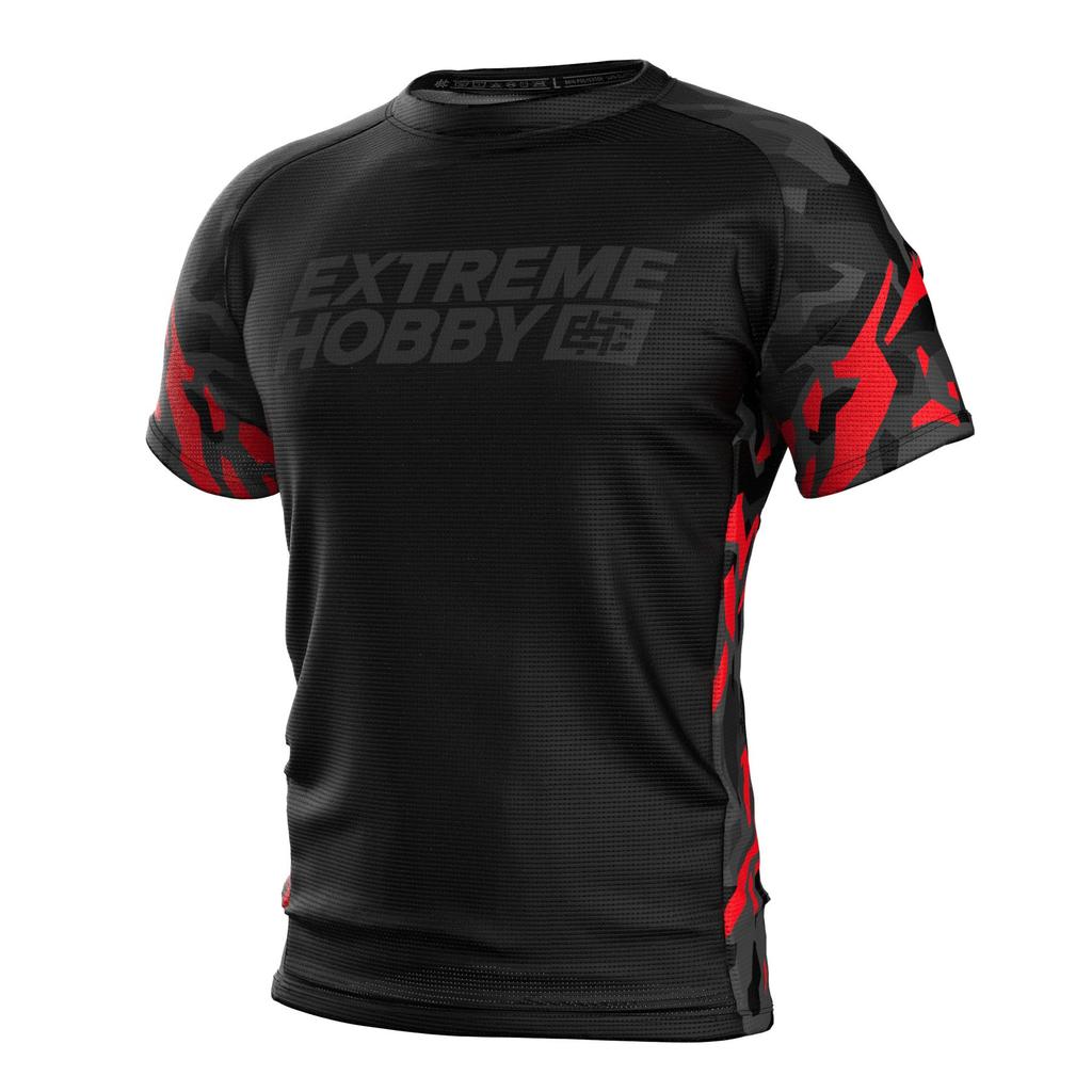 Extreme Hobby Black Panther Technical T-Shirt Black and Red M