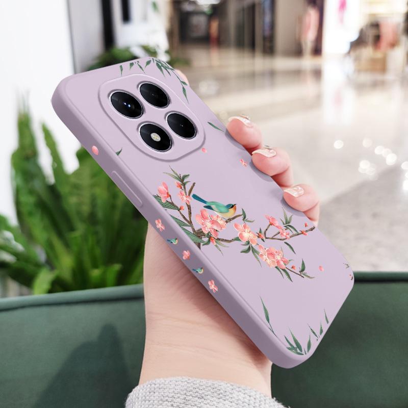 Чехол для телефона 'Падающая сакура' для Xiaomi Poco F7 X7 X6 F6 M6 M5 M5S F5 X5 F4 X4 M4 F3 M3 X3 Pro 4G 5G GT Силиконовый чехол