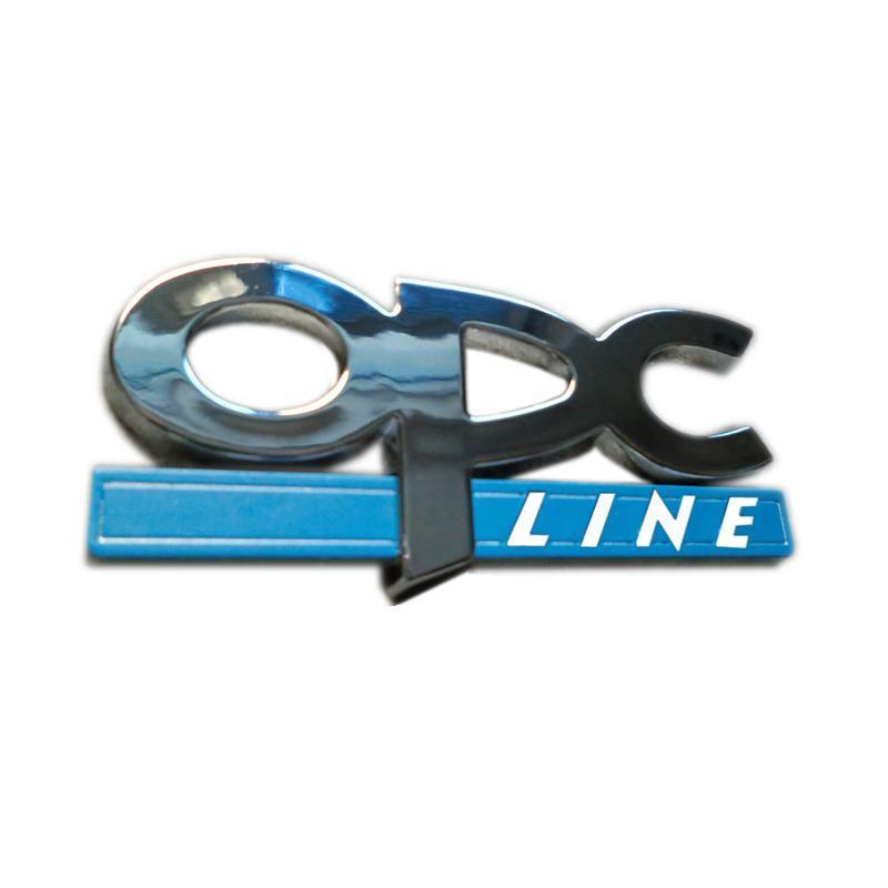Plastic Chrome OPCLINE OPC LINE Automobile Modification Sticker Car Emblem Badge Logo