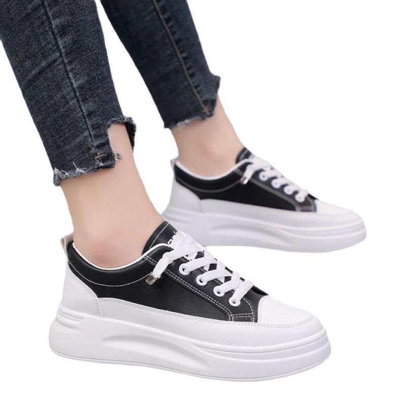 Белые туфли женские летние новые универсальные туфли женские дышащие белые туфли на плоской платформе летние повседневные туфли
